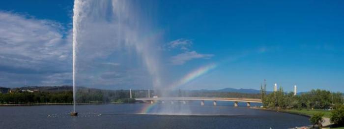 Captain Cook Memorial - Water Jet and Globe