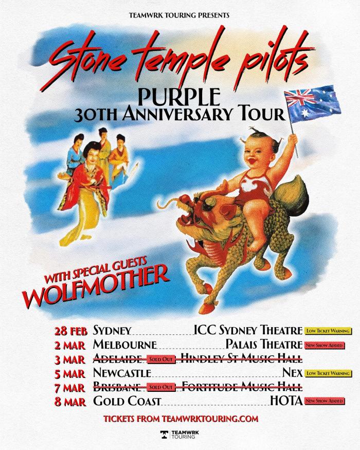 Stone Temple Pilots - Purple 30th Anniversary Australian Tour | Newcastle