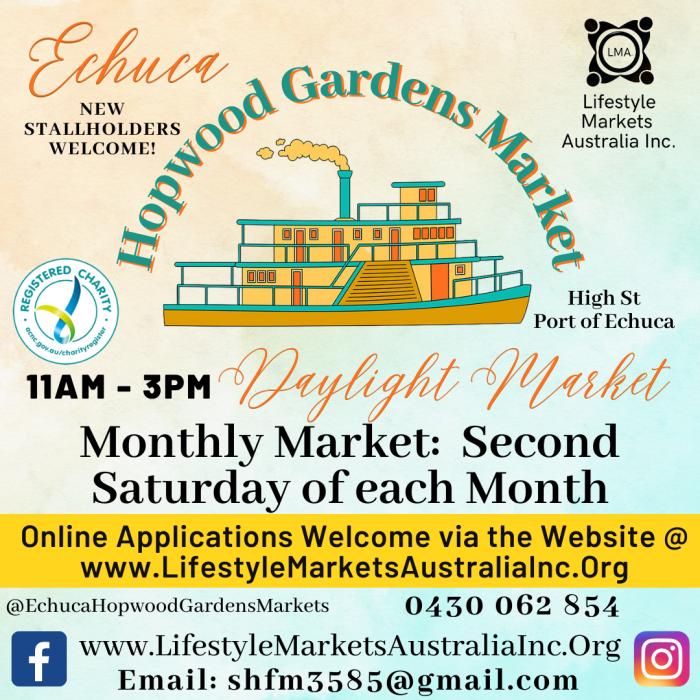 Echuca Hopwood Gardens Market