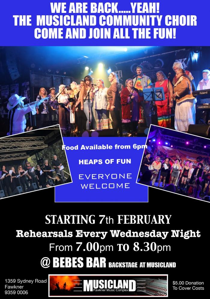 Join Musicland Community Choir