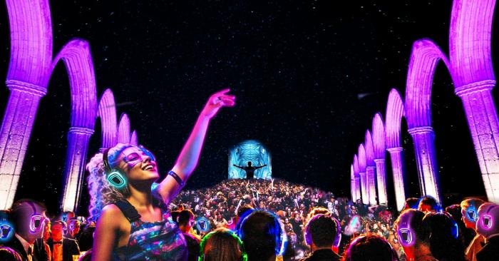 80s Silent Disco in St John's Cathedral, Brisbane