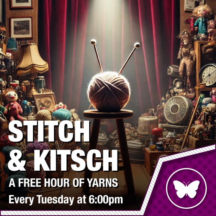 Stitch & Kitsch - a free hour of yarns 