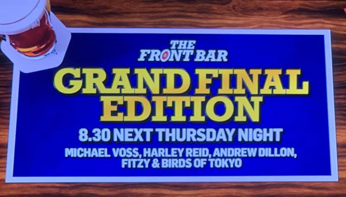 The Front Bar | Grand Final Edition