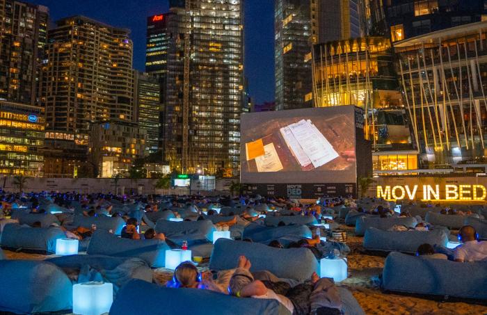 Mov'In Bed | Outdoor Cinema - The District Docklands